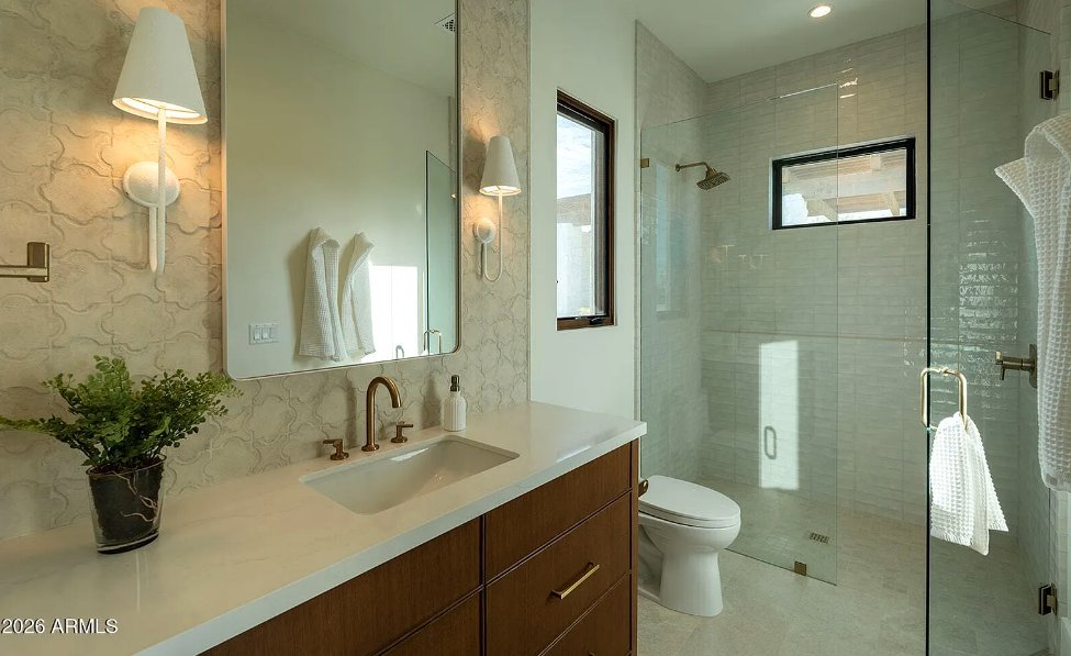 Guest house bathroom vanity
